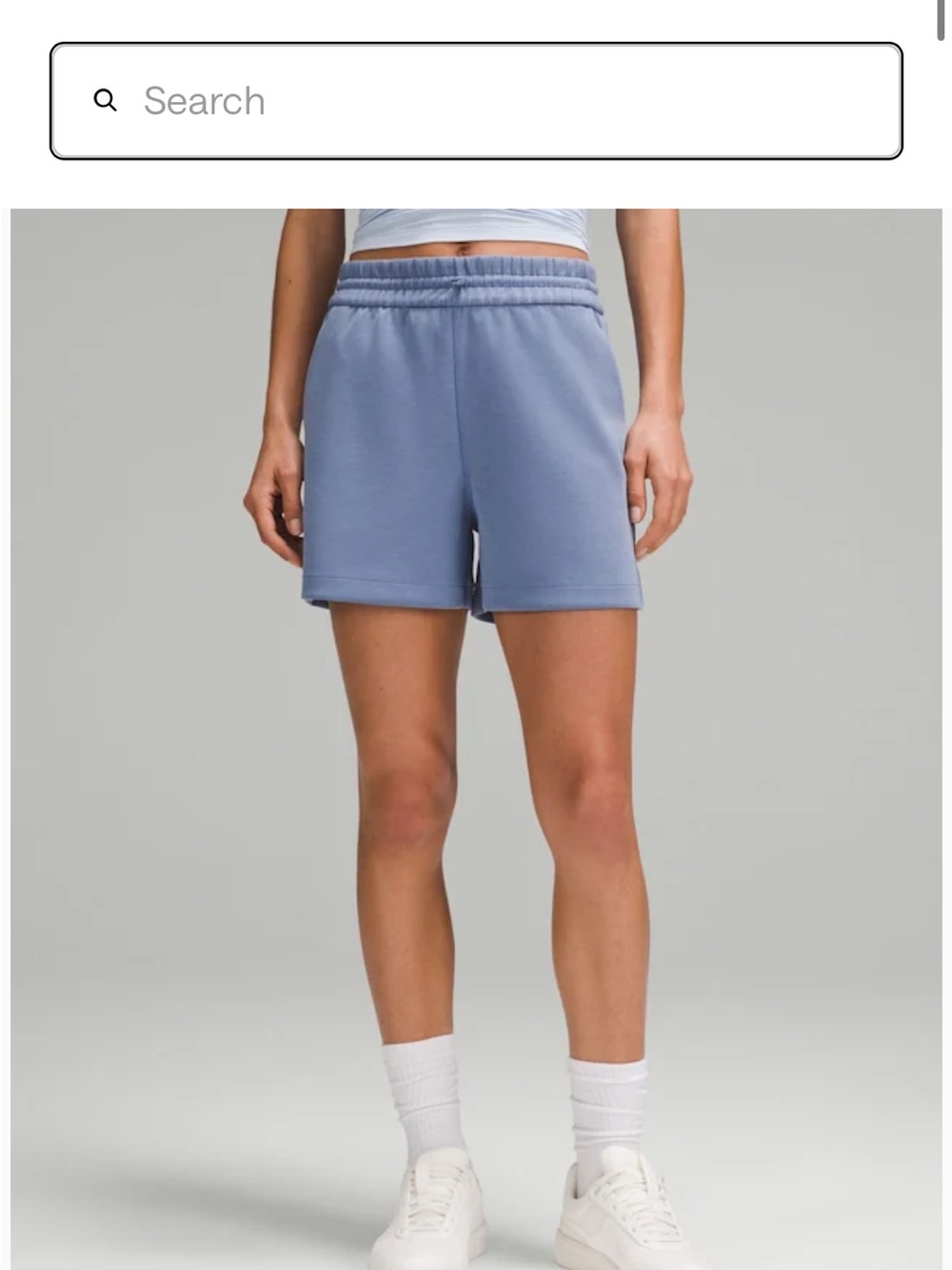 lululemon athletica oasis blue soft stream highrise short - 4”